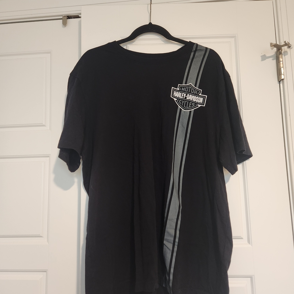 Harley-Davidson Black Tee with Gray Accent